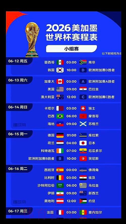 2026美加墨世界杯直播什么时候开始 2026美加墨世界杯直播什么时候开始